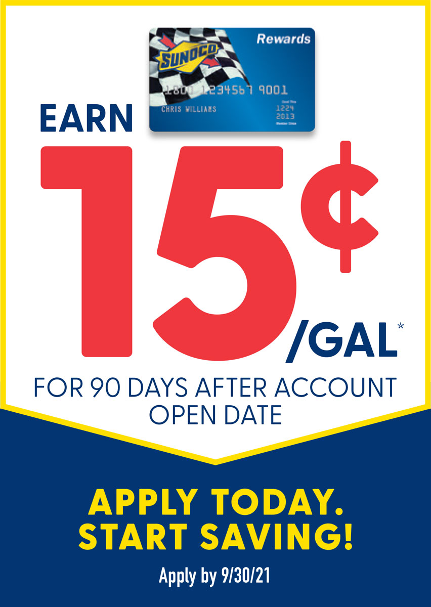 Gas Credit Cards Apply For Fuel Rewards Credit Card Sunoco