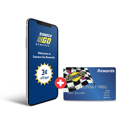 Mobile phone with rewards card