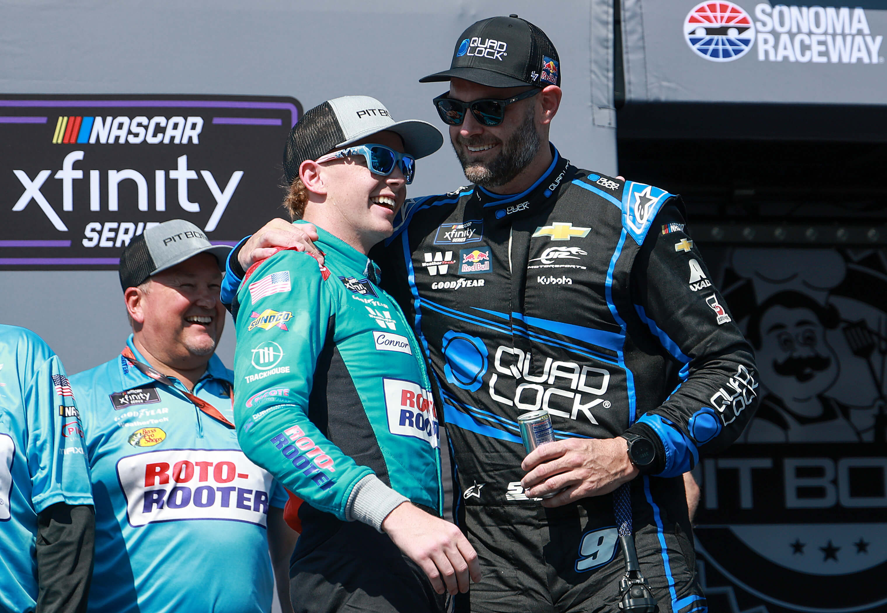 Shane van Gisbergen and Connor Zilisch Sunoco Rookie's of the Year