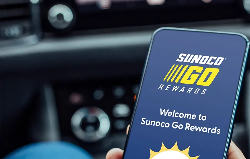 Sunoco Go Rewards app on mobile phone