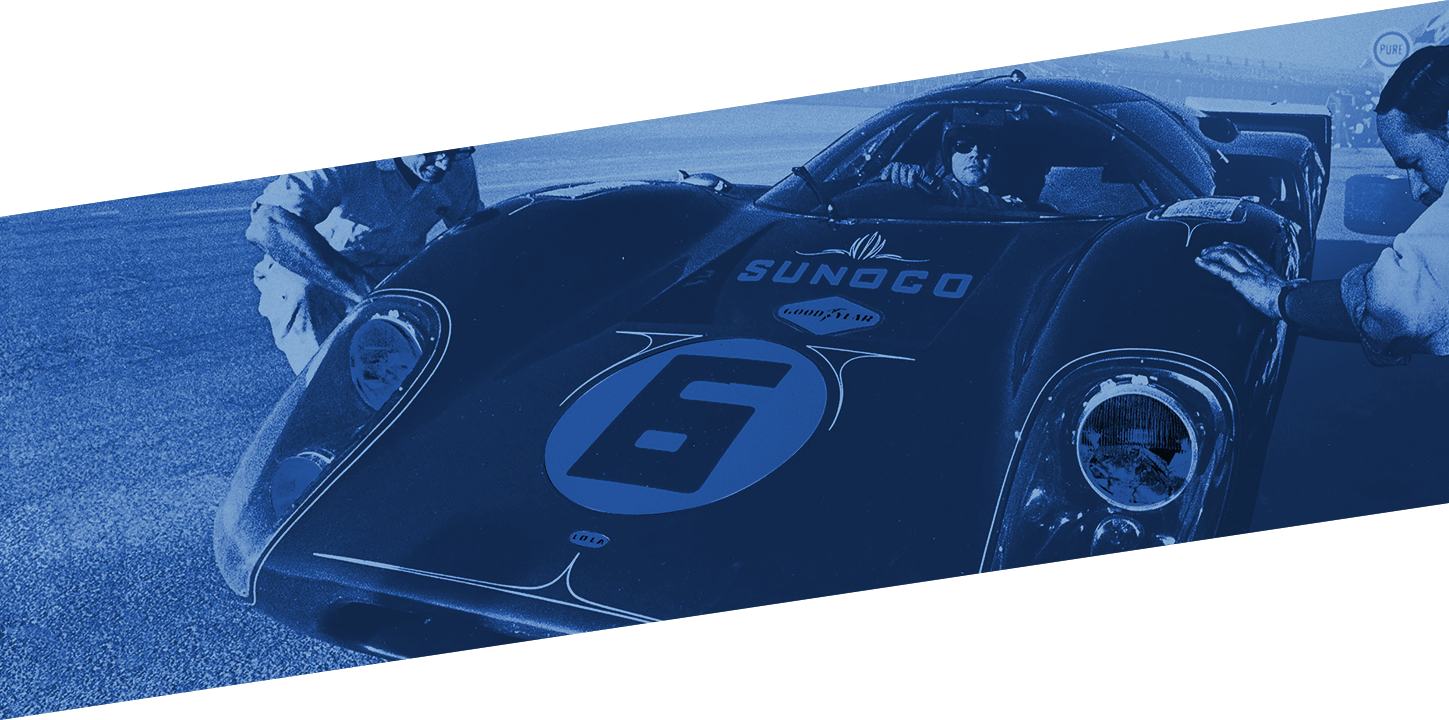 Driver in a Sunoco race car